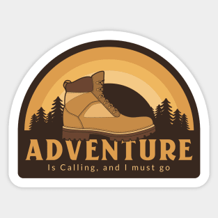 I Love Hiking Adventure Hike Hiker Outdoors Sticker